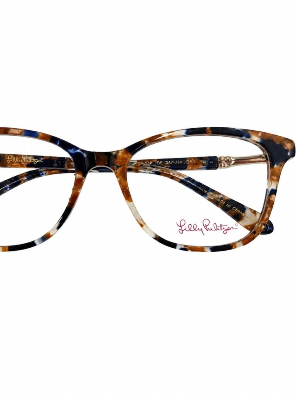Lilly Pulitzer Willow Eyeglasses Frame Only 51-16-135 SF Clear Acrylic Rectangle